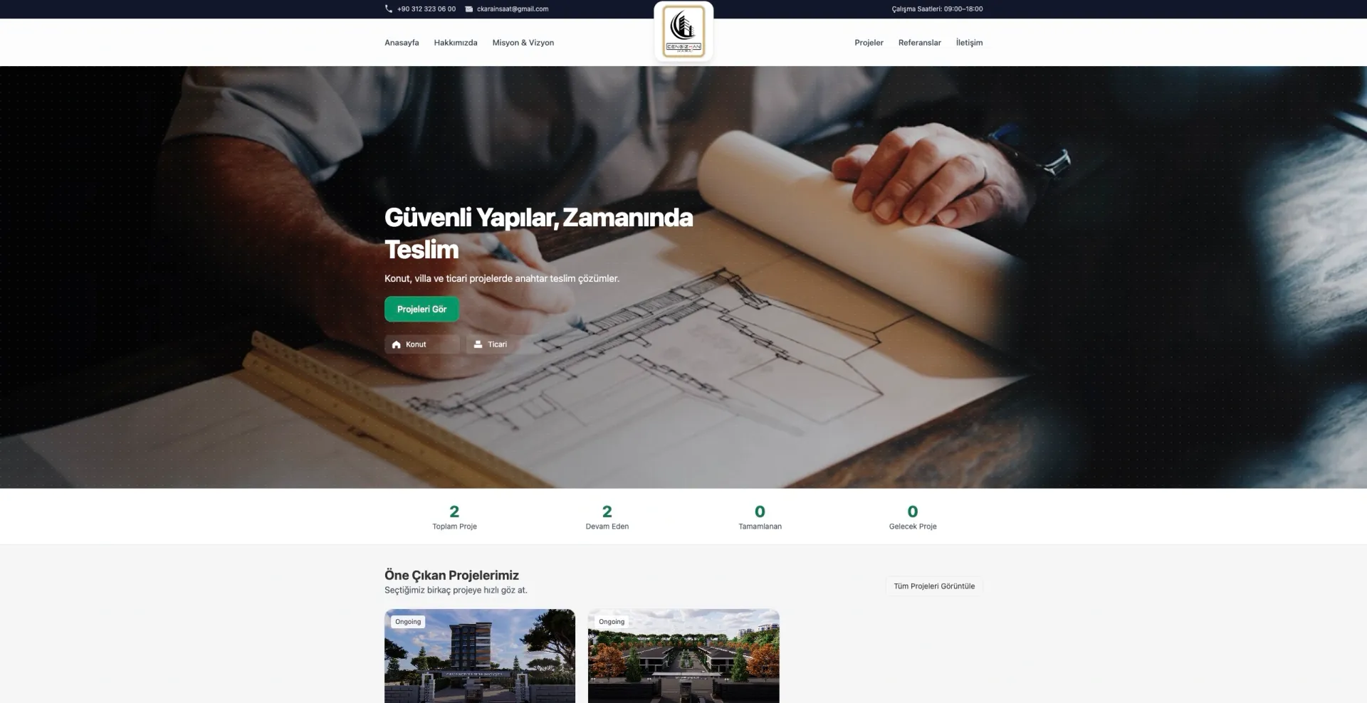 Cengizhan Kara İnşaat Website