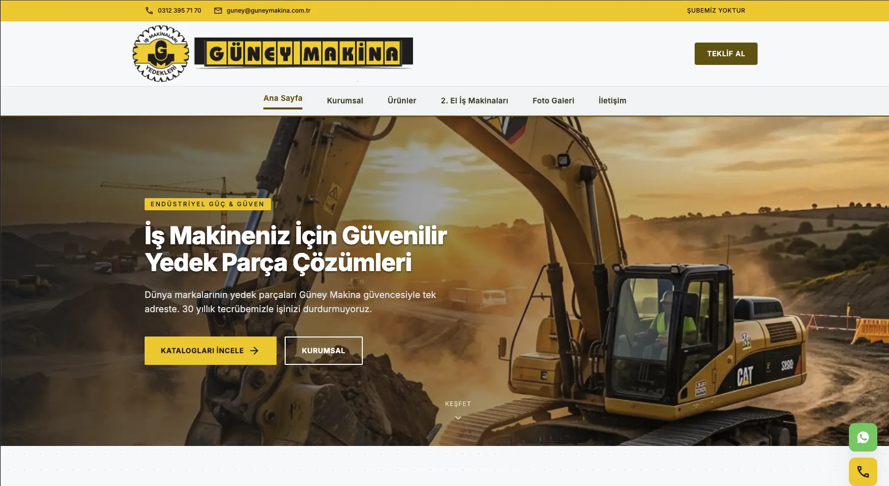 Güney Makina Website