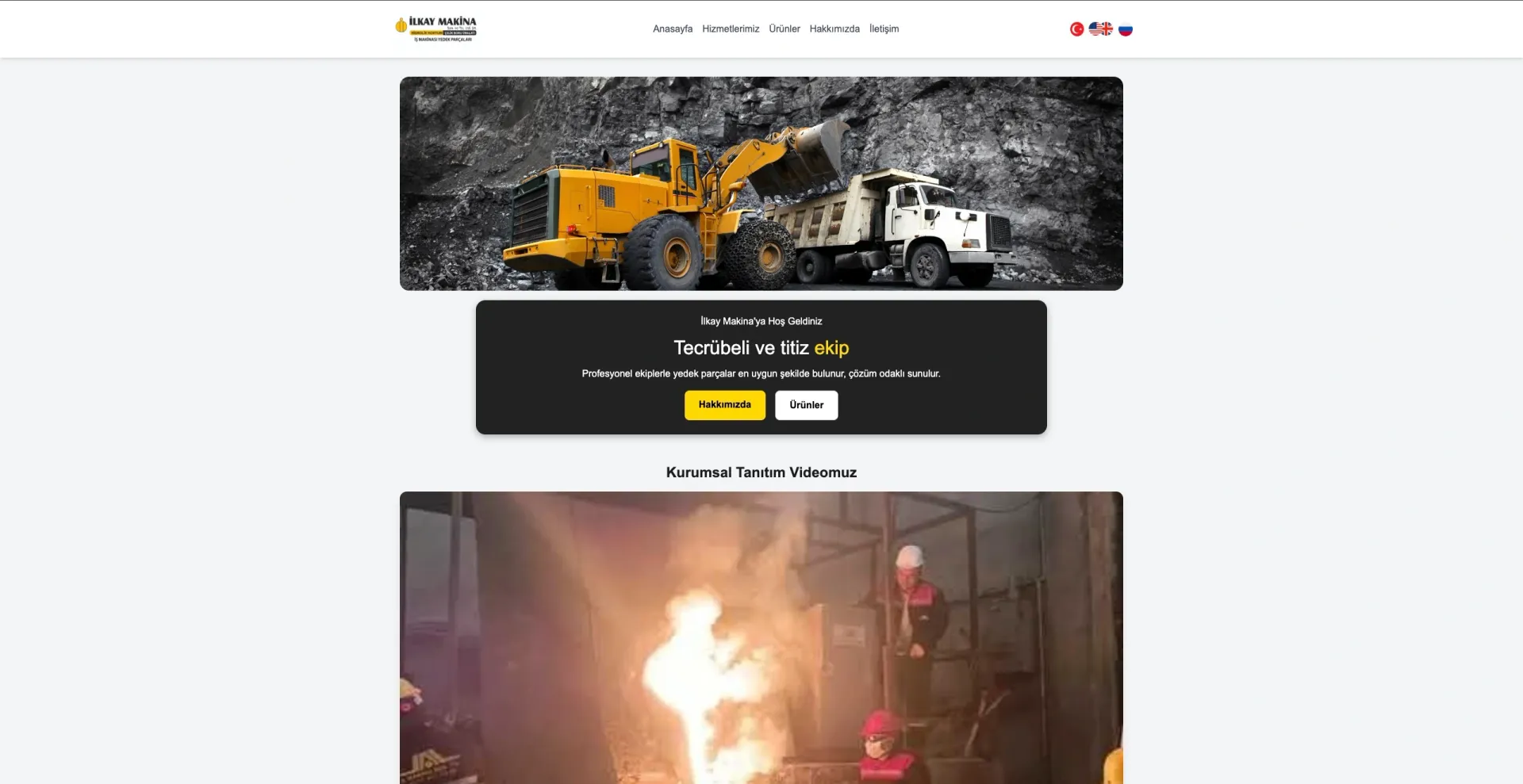 İlkay Makina Website